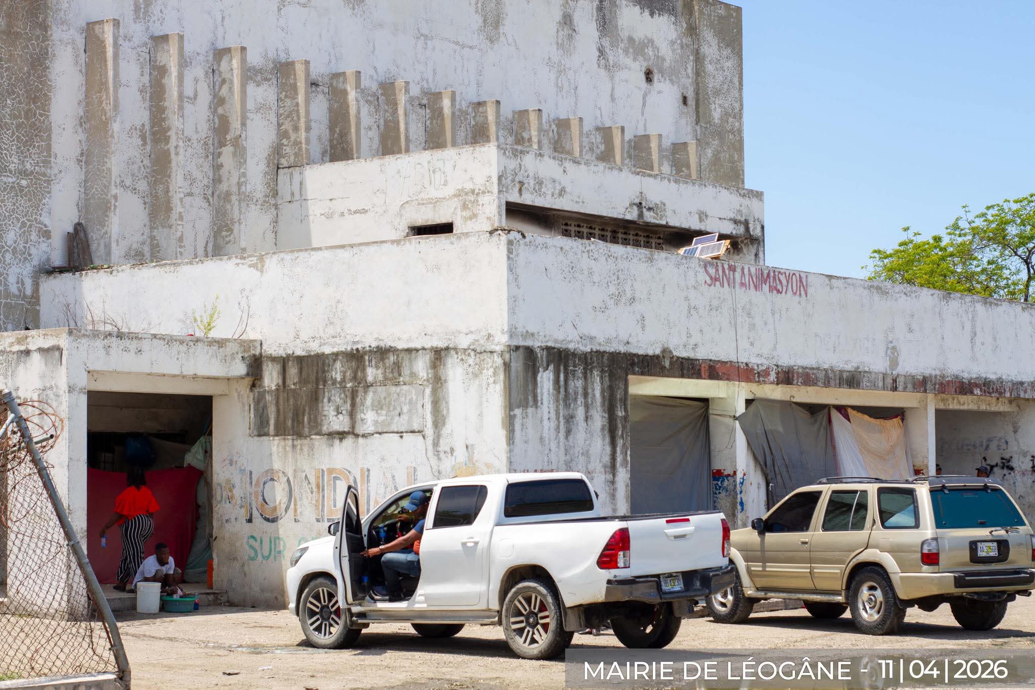 Fin de l'abandon: l'auditorium de Léogâne en voie de réhabilitation