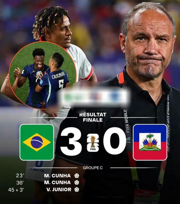 Le Brésil domine Haïti et prend la tête du groupe C