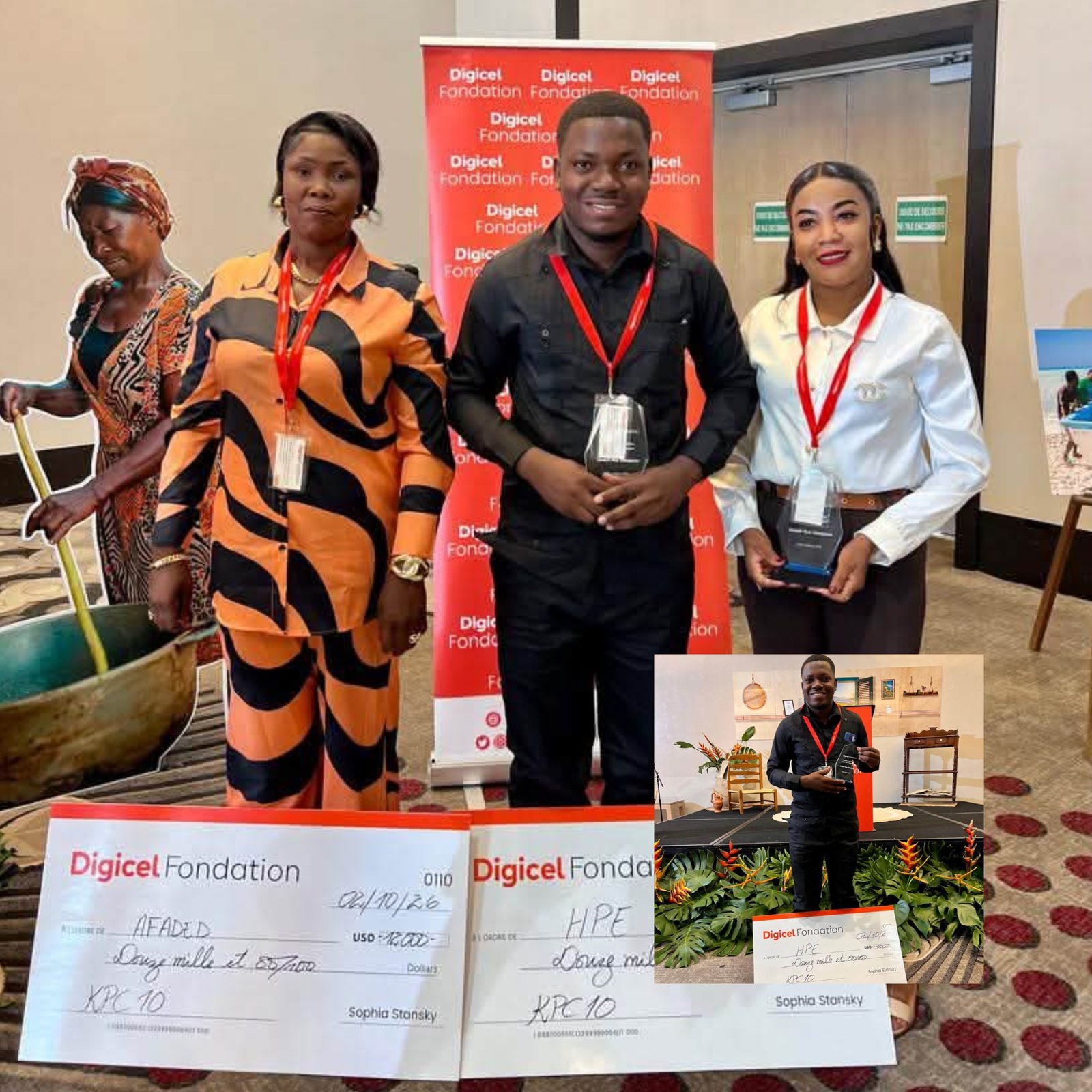 Haïti Progrès Économique remporte le concours "Konbit pou Chanjman" organisée par la Fondation Digicel
