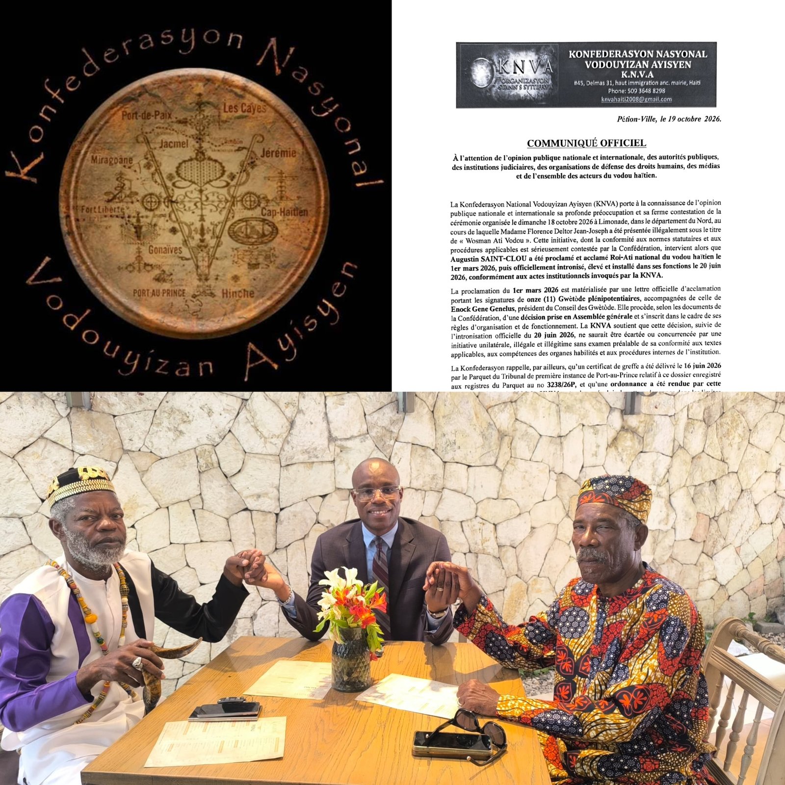 Vodou haïtien : la KNVA conteste la présentation de Florence Deltor Jean-Joseph comme « Wosman Ati Vodou »